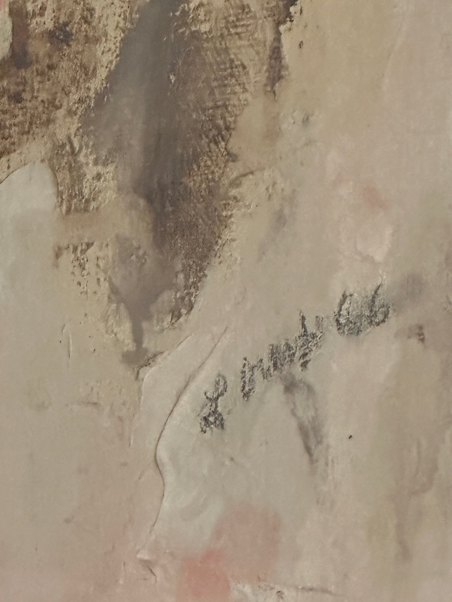 Abstract Oil Painting by Livia Crespi - Italy 50s