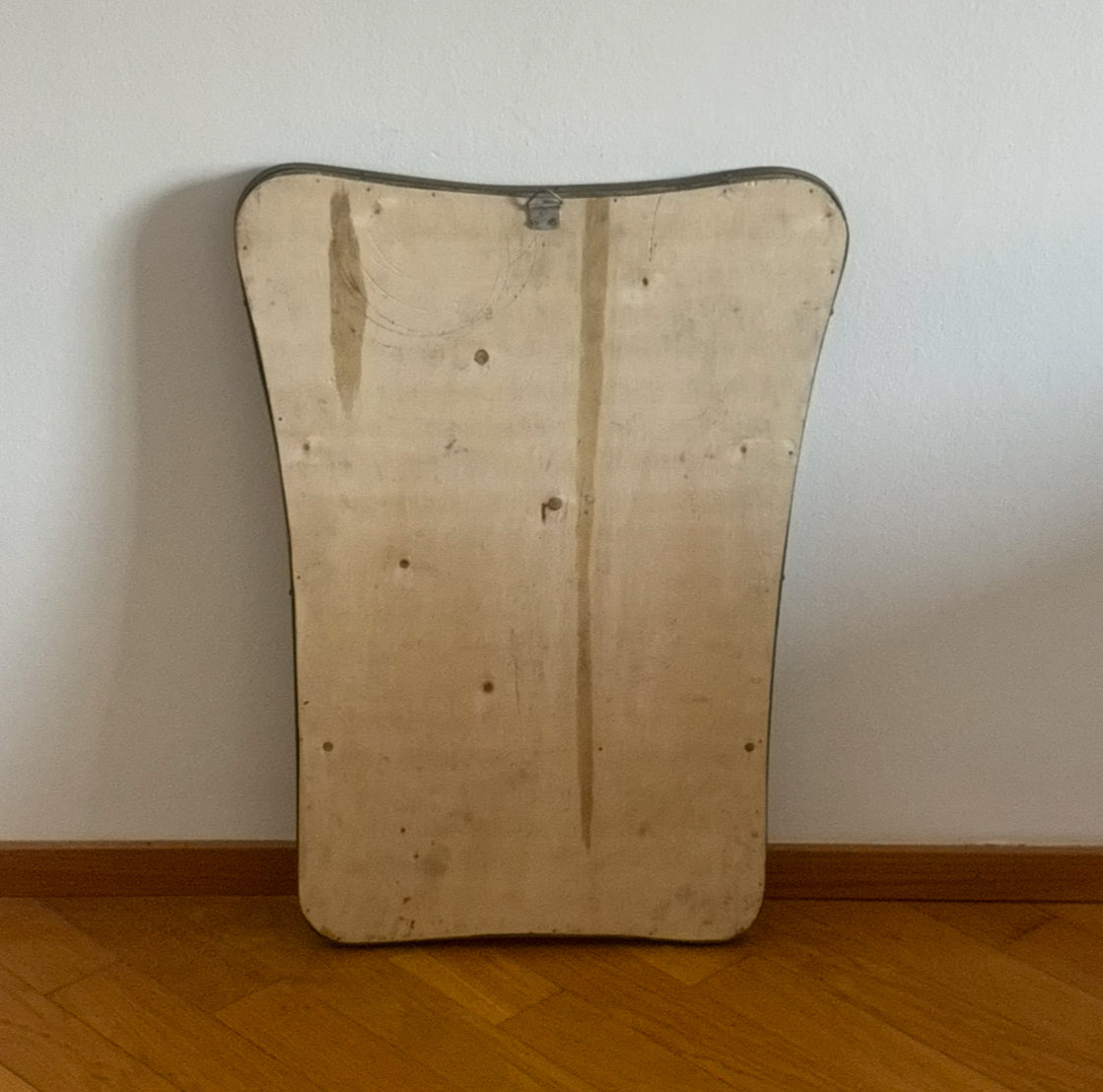 Brass Shield Mirror - Italy 50s