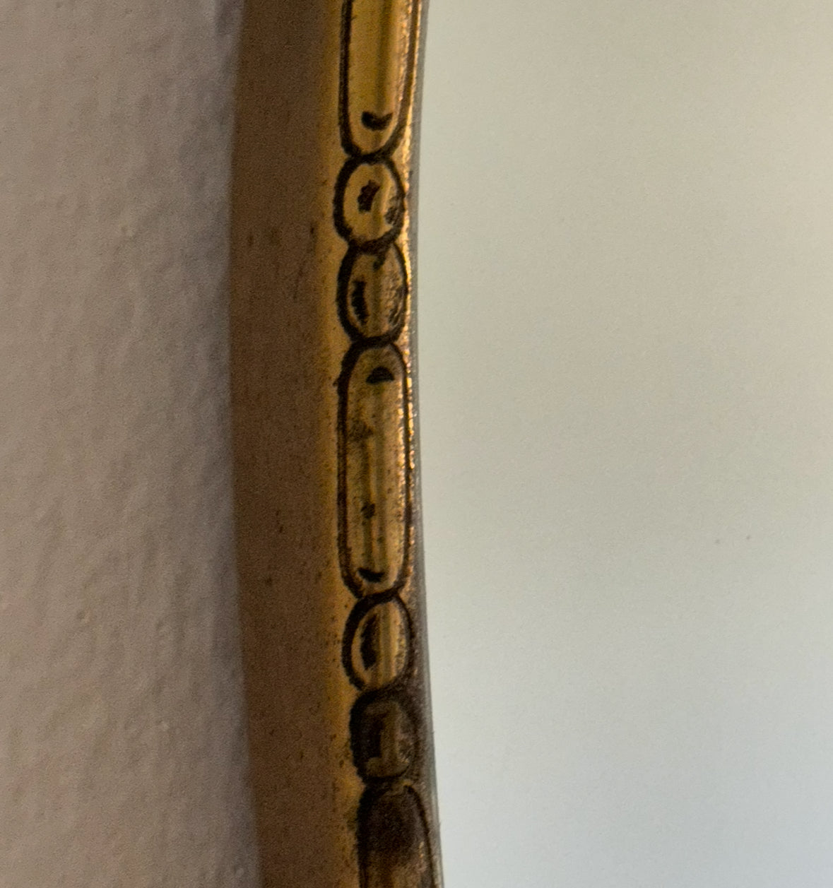 Large Brass Mirror - Italy 50s