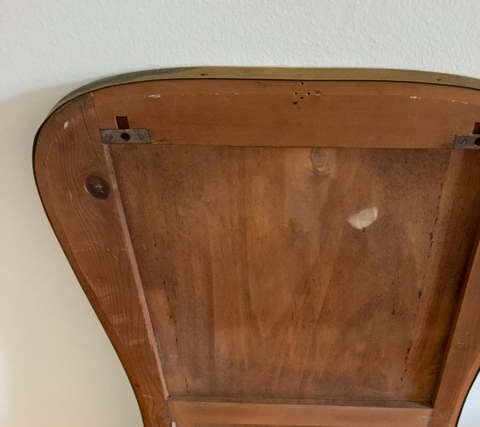Large Brass Mirror - Italy 50s
