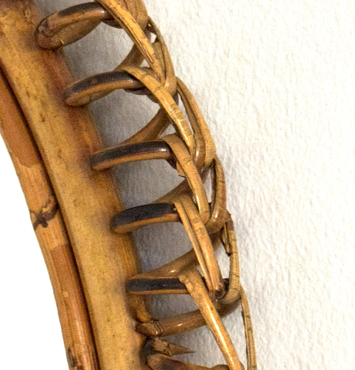 Italian 60s Rattan Mirror