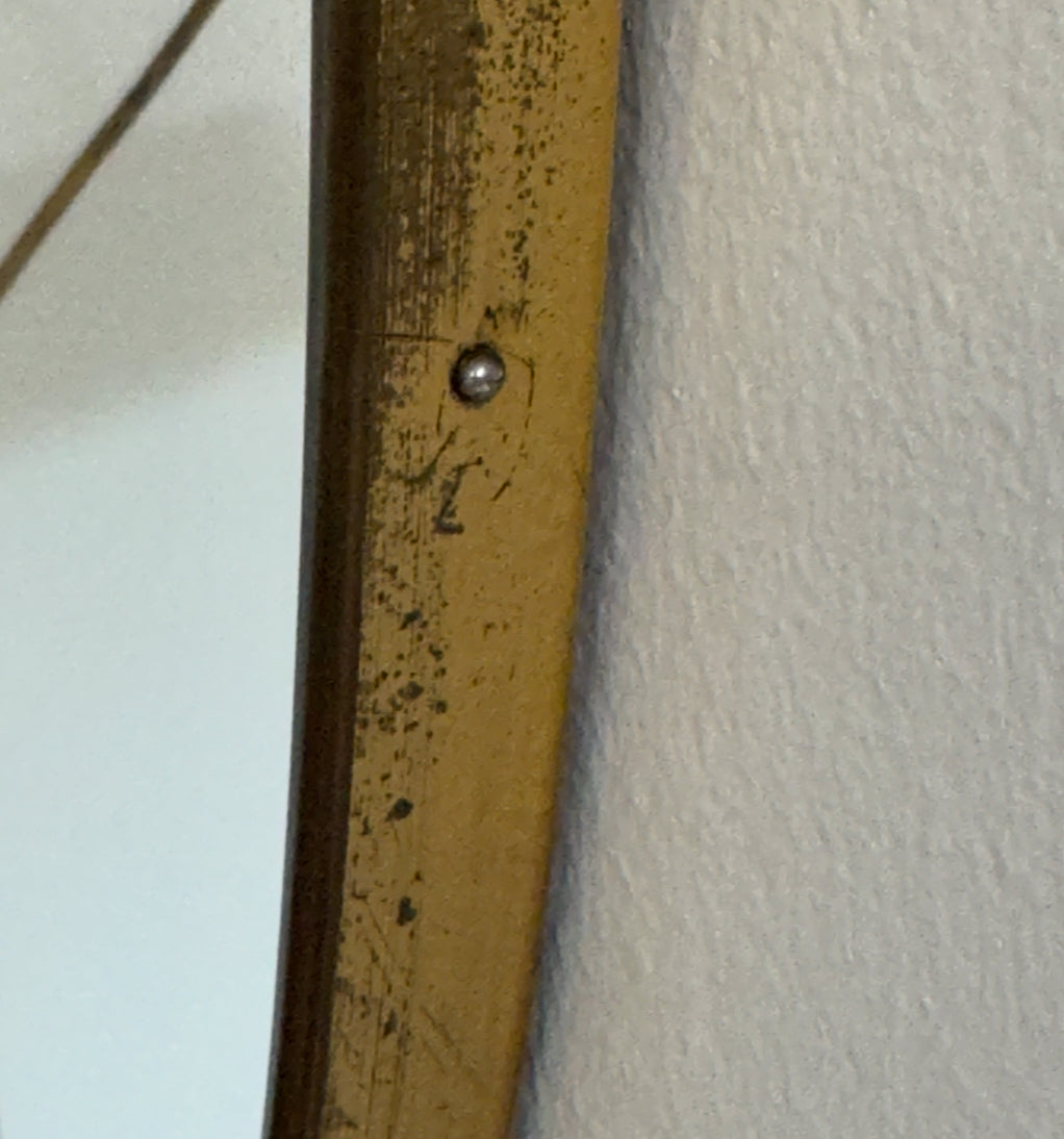 Brass Shield Mirror - Italy 50s