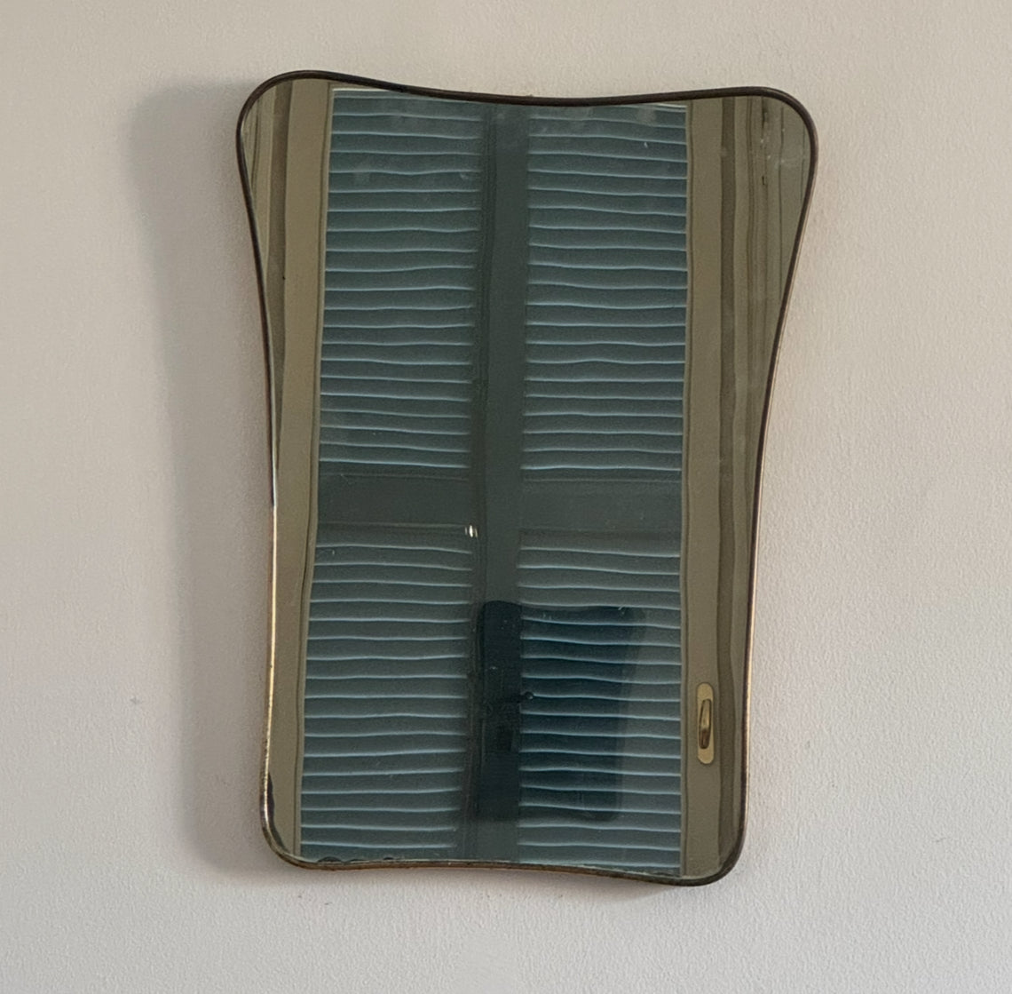 Brass Shield Mirror - Italy 50s
