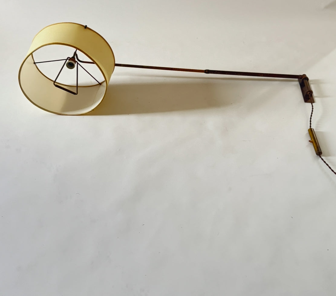 Brass Telescopic Counterweight Wall light - Italy 50s