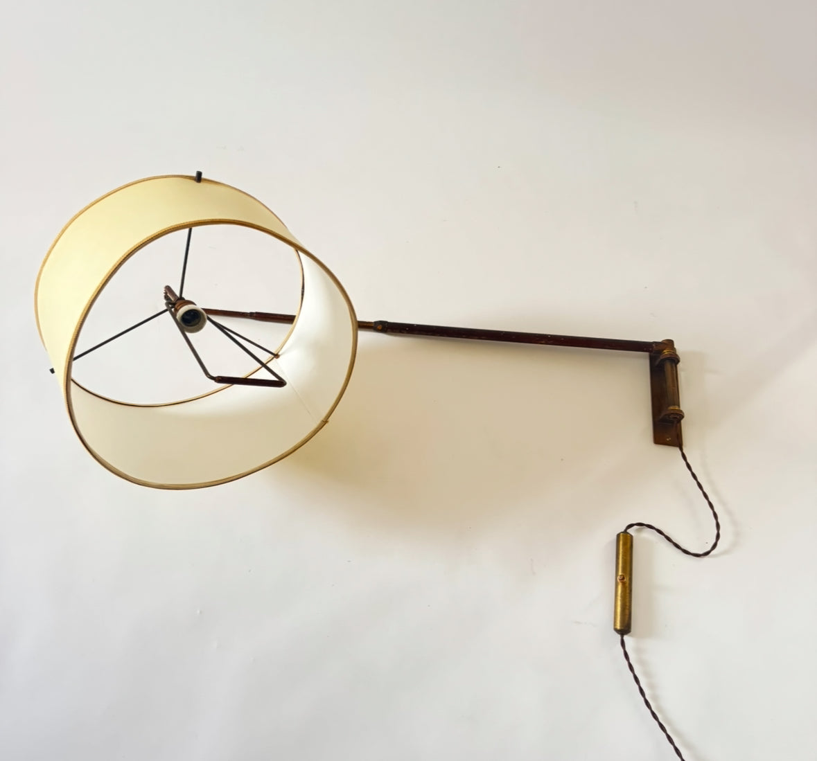Brass Telescopic Counterweight Wall light - Italy 50s