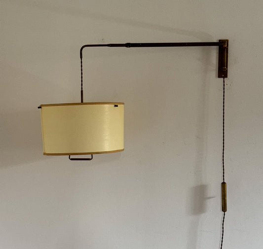 Brass Telescopic Counterweight Wall light - Italy 50s