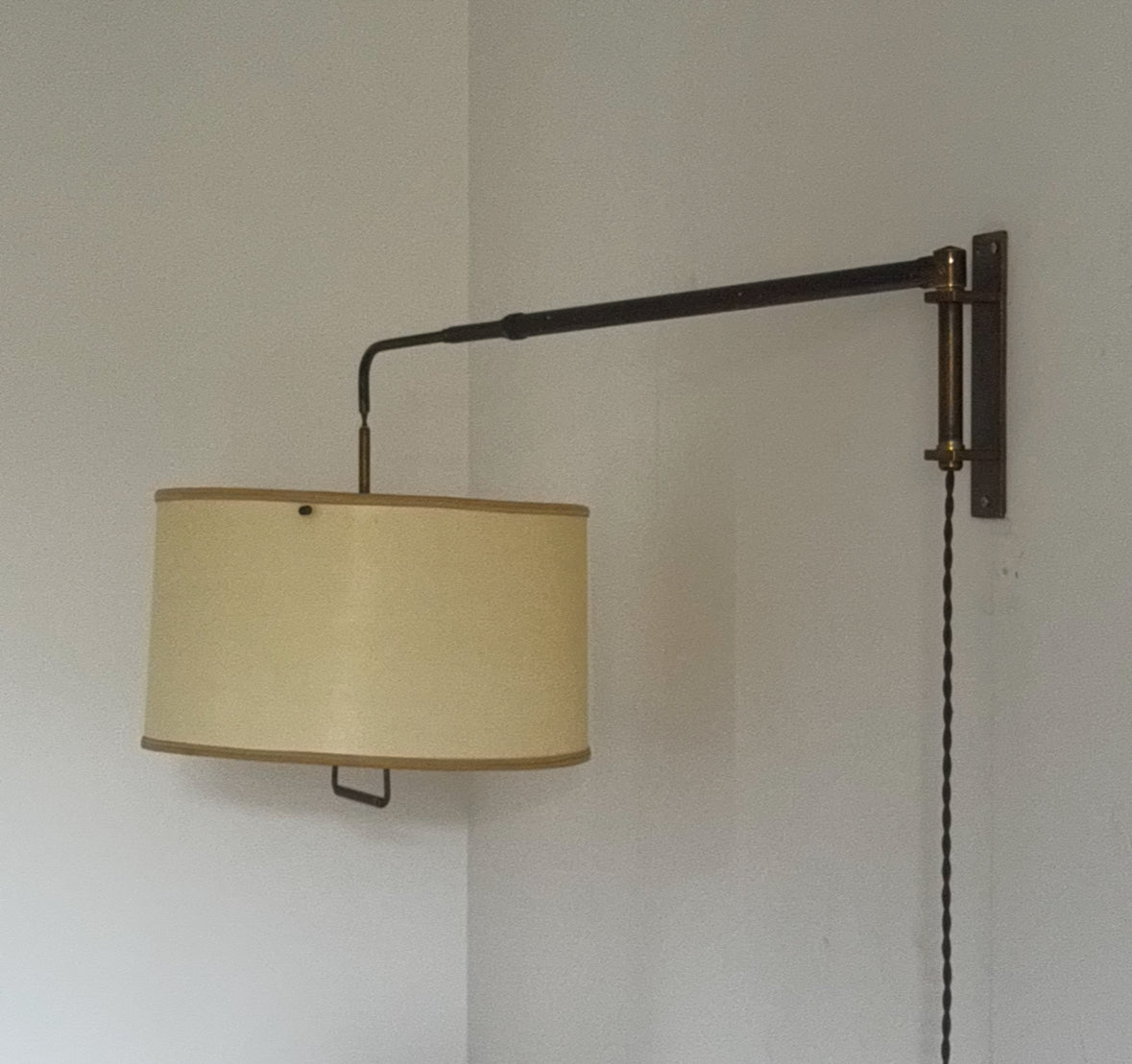 Brass Telescopic Counterweight Wall light - Italy 50s